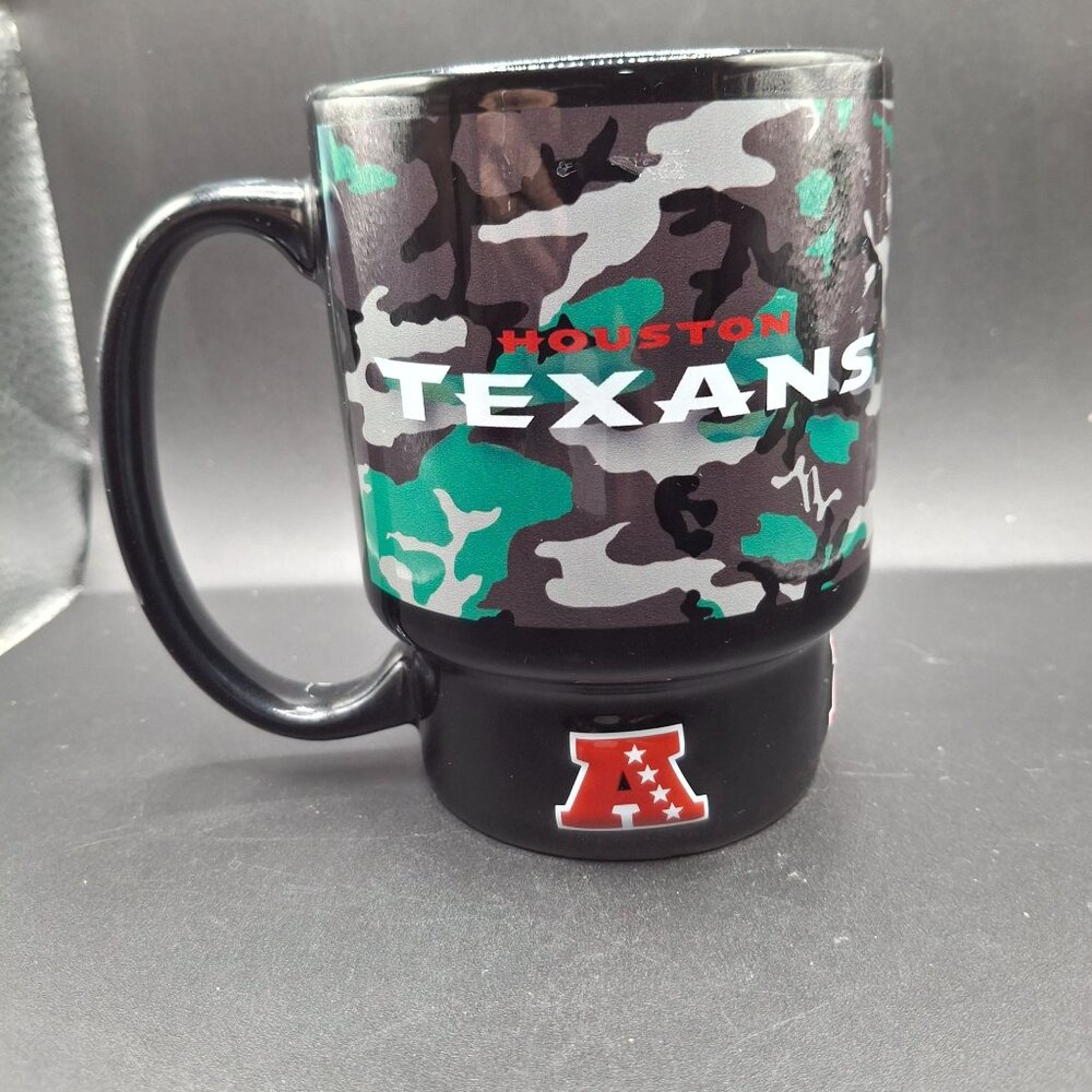 Houston Texans Camouflage Coffee Mug 16 Oz NFL Licensed